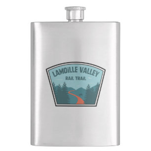 Lamoille Valley Rail Trail Vermont Hip Flask
