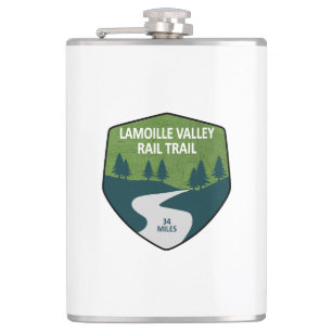 Lamoille Valley Rail Trail Vermont Hip Flask