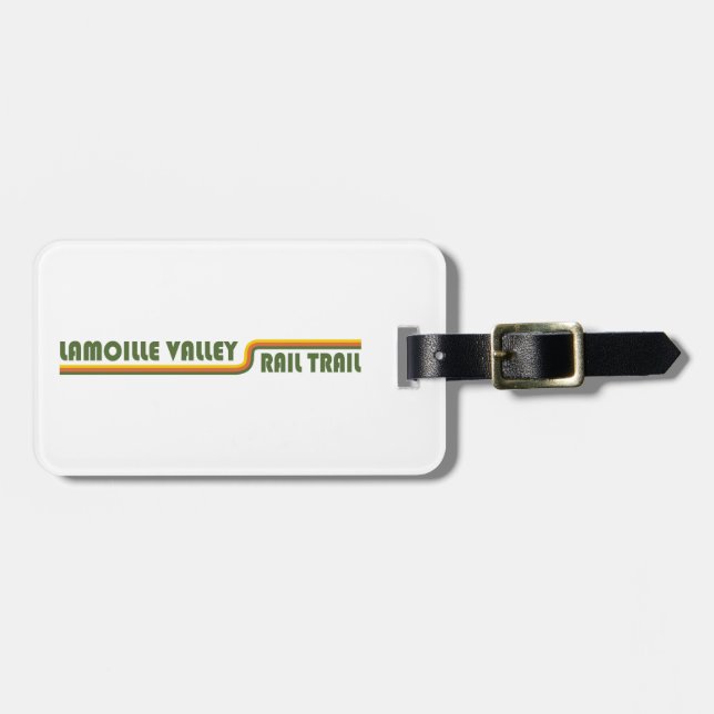 Lamoille Valley Rail Trail Vermont Luggage Tag (Front Horizontal)