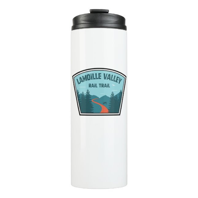 Lamoille Valley Rail Trail Vermont Thermal Tumbler (Front)