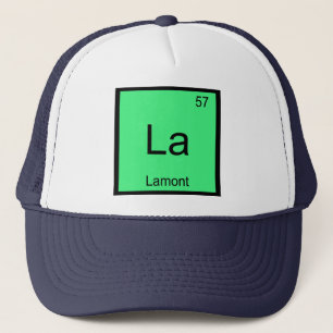 Lamont Name Chemistry Element Periodic Table Trucker Hat