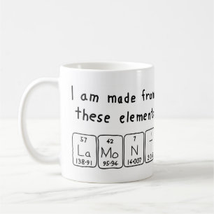 Lamont periodic table name mug