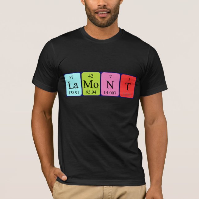 Lamont periodic table name shirt (Front)