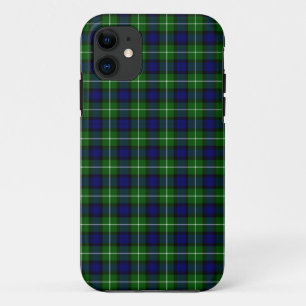 Lamont tartan blue green plaid iPhone 11 case
