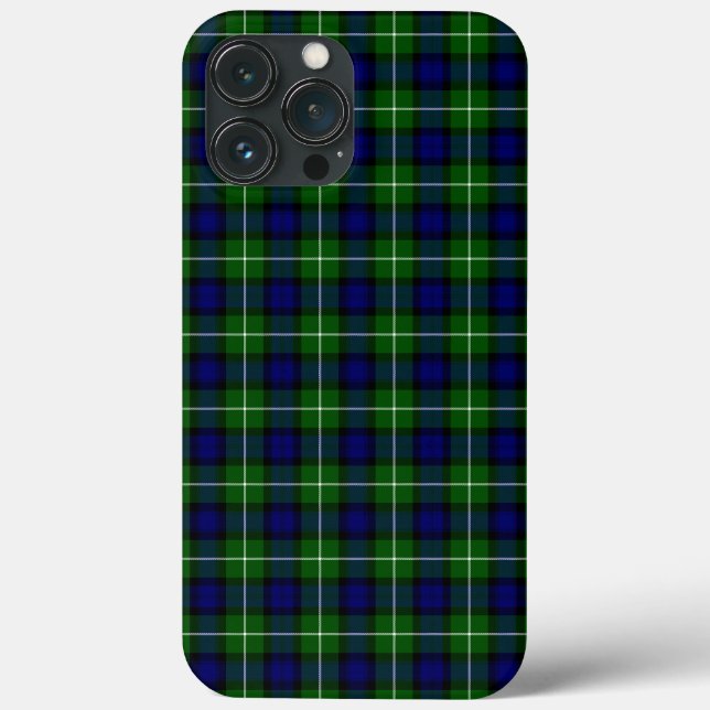 Lamont tartan blue green plaid Case-Mate iPhone case (Back)