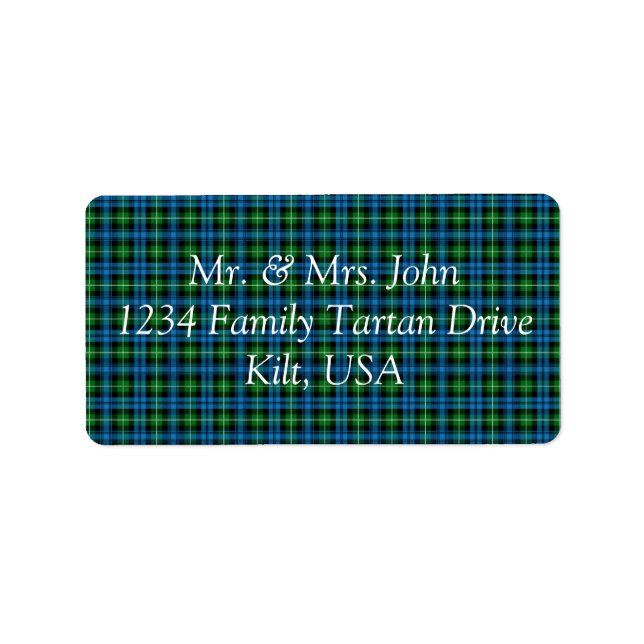 Lamont Tartan Label (Front)