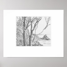 Lamorna Cornwall Print, Eleanor M Hughes Re-Strike