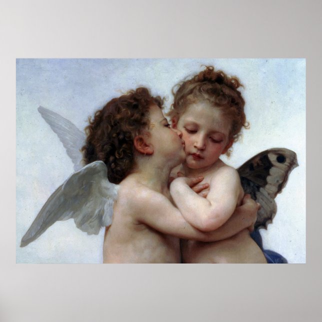 L'Amour et Psyché, Enfants – William Bouguereau Poster (Front)