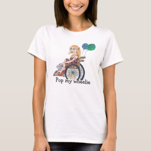 Lamour Girl in a wheel-chair goes POP T-Shirt