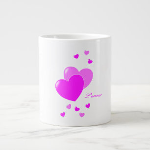 L'amour - Pink Hearts Mug
