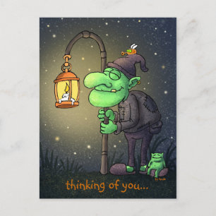 lamp-gnome greeting card