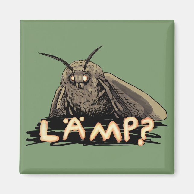 Lamp? Moth Meme Magnet (Front)