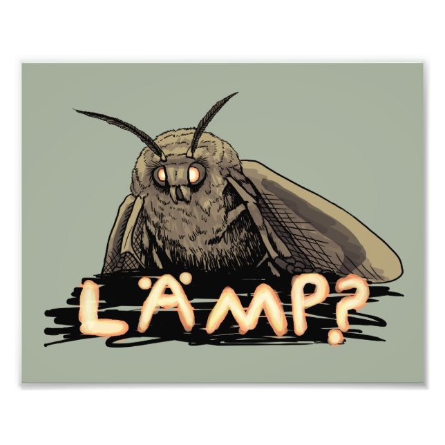Lamp? Moth Meme Photo Print (Front)