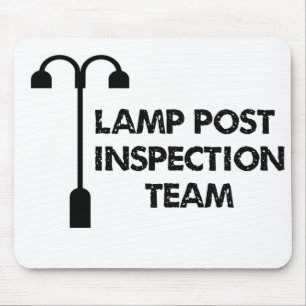 Lamp Post Inspection Team Mouse Pad