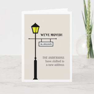 Lamp Post Moving Announcement