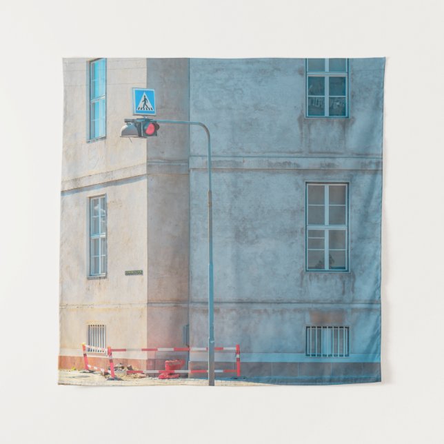 LAMP POST NEAR BUILDING TAPESTRY (Front)