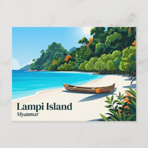 Lampi Island Marine National Park Myanmar Postcard