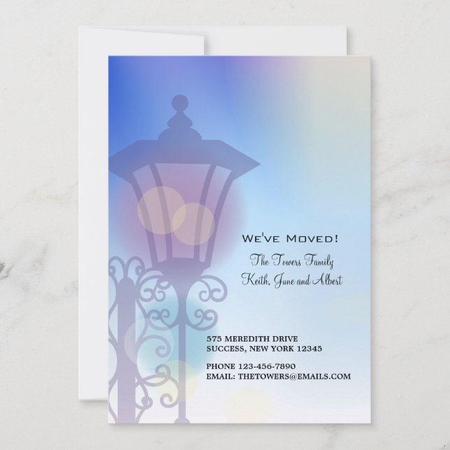 Lamplight Moving Announcement (Front)