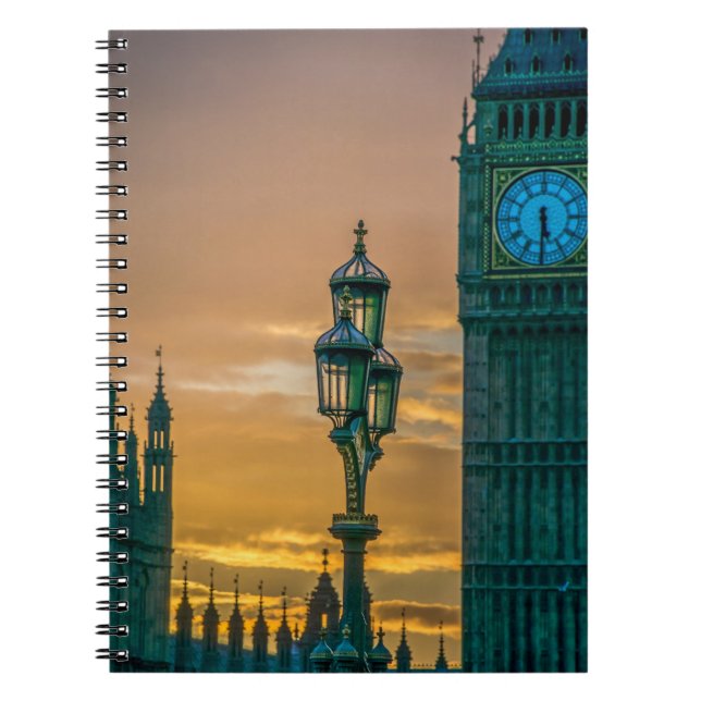 Lamppost and Big Ben notebook (Front)