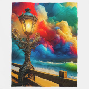 Lamppost Art Fleece Blanket