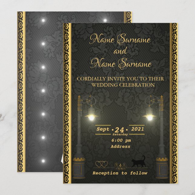 Lamppost Invitation (Front/Back)