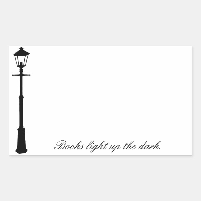 Lamppost Sticker Bookplate (Front)