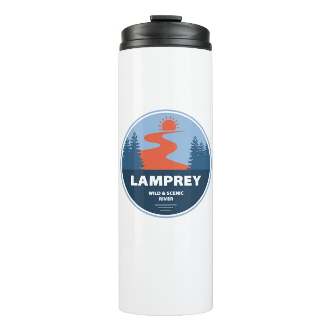 Lamprey Wild And Scenic River New Hampshire Thermal Tumbler (Front)