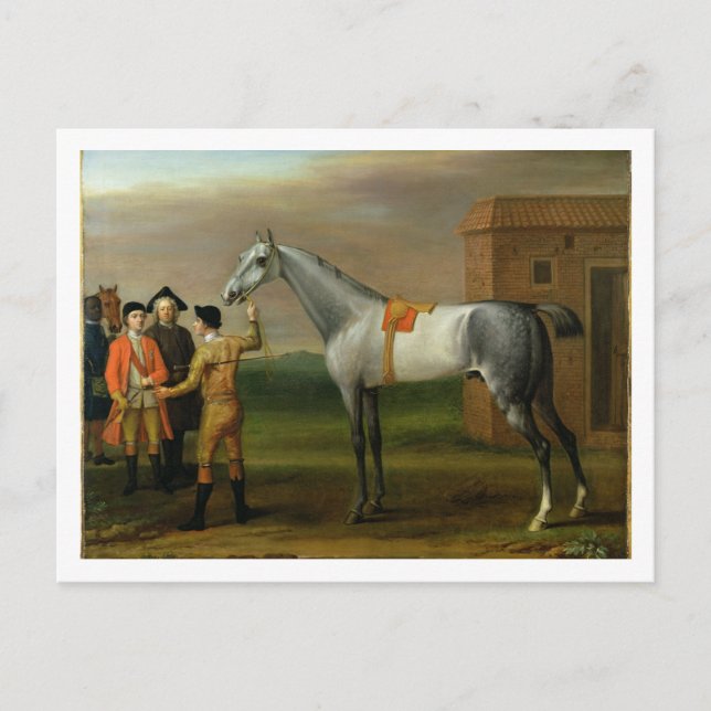 Lamprey, with his owner, Sir William Morgan, at Ne Postcard (Front)