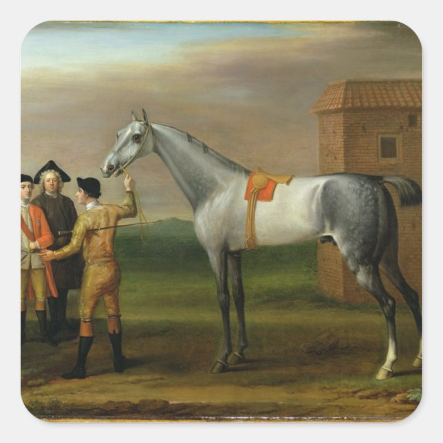 Lamprey, with his owner, Sir William Morgan, at Ne Square Sticker (Front)