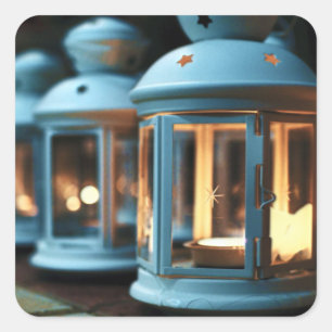 Lamps, Lanterns, and Candles Square Sticker