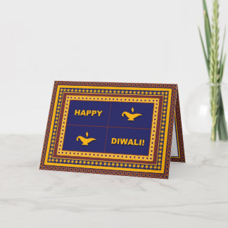 Lamps & Stars Diwali Card