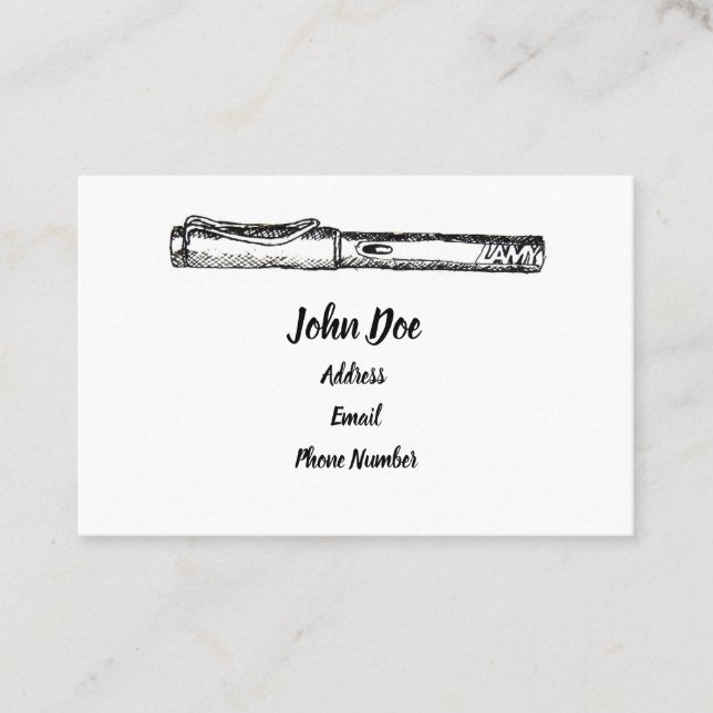 Lamy Safari Business Cards (Front)