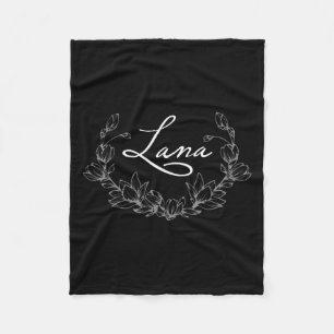 Lana Floral Crown Tee – Aesthetic Vintage-insred G Fleece Blanket