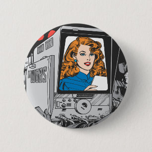 Lana Lang on Camera 6 Cm Round Badge
