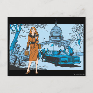 Lana Lang Reporting Postcard