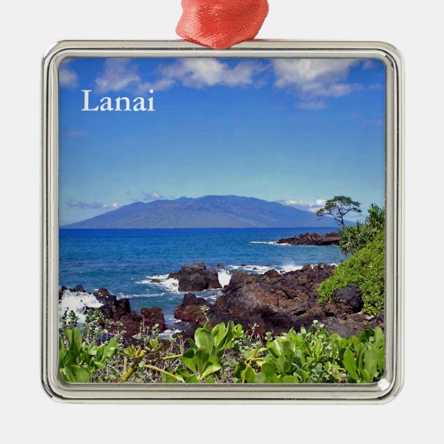 Lanai from Maui Metal Ornament (Front)