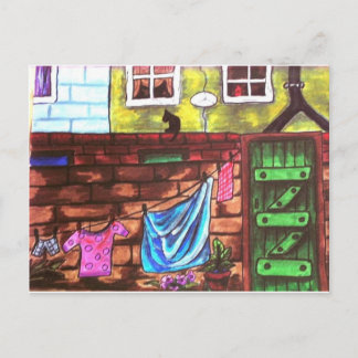 Lancashire Backyard Postcard