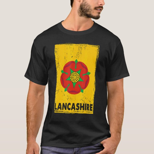 Lancashire Flag Idea For Women & England Uk Lancas T-Shirt (Front)