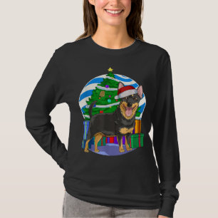 Lancashire Heeler Dog Santa Christmas Tree Decor T-Shirt