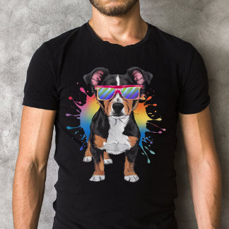 Lancashire Heeler with Sunglasses Colourful Design T-Shirt