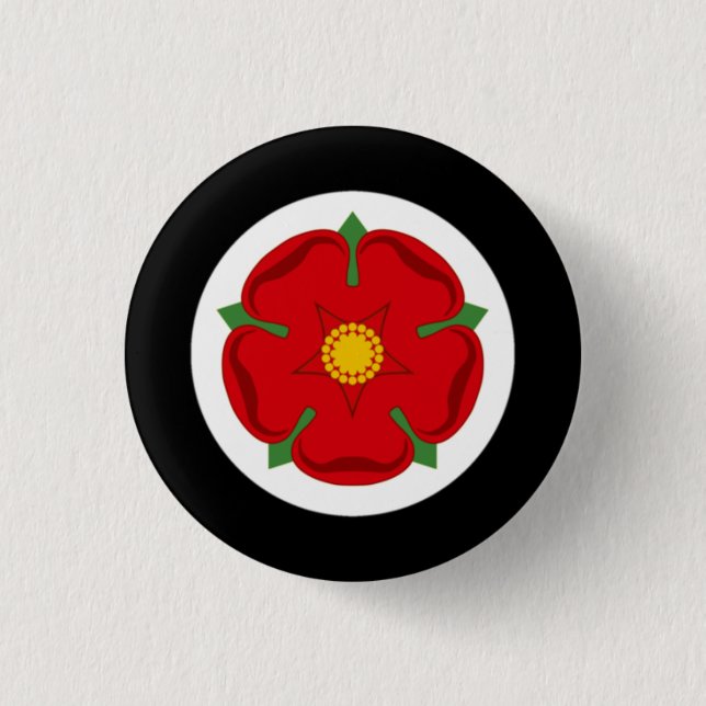 Lancashire Rose Badge - Cotton & Coal (Front)