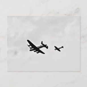 Lancaster Bomber And Spitfire Postcards
