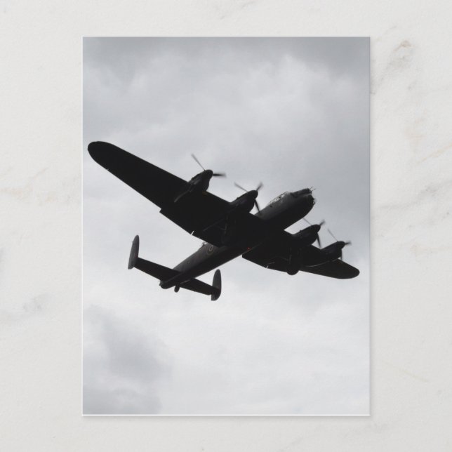 Lancaster Bomber Landing Postcard (Front)