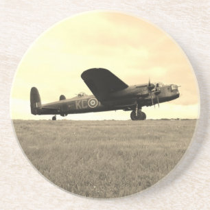 Lancaster Bomber Sepia Tone Coaster