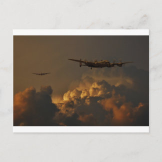 Lancaster bomber STORM Postcard
