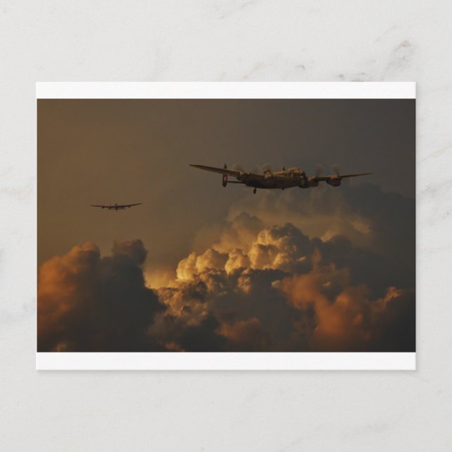 Lancaster bomber STORM Postcard (Front)