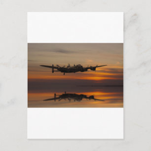 lancaster Bomber the home stretch Postcard