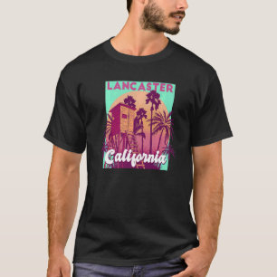 Lancaster California palm tree beach retro vintage T-Shirt