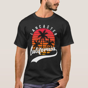 Lancaster, California Retro Sunset Men's T-Shirt