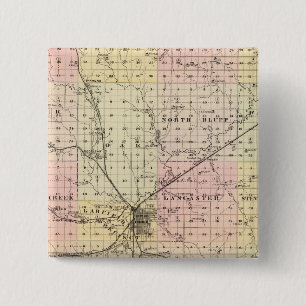 Lancaster County, Nebraska 15 Cm Square Badge